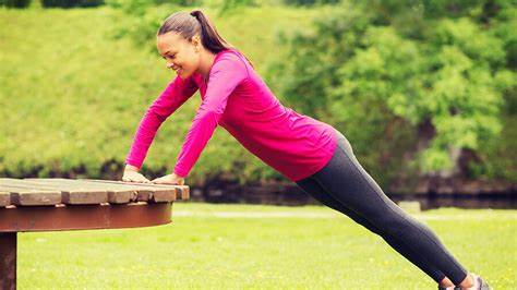 a lady excising for a healthy body